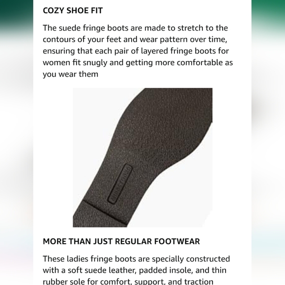 Minnetonka Calf Hi 3-layer leather Fringe western hippie moccasin Boot size 8 - Picture 12 of 16